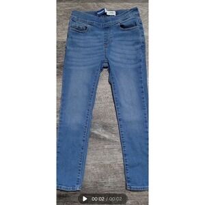 Old Navy Wow Skinny Pull-On Jeans Girls Size Medium 8/Adjustable Waistband